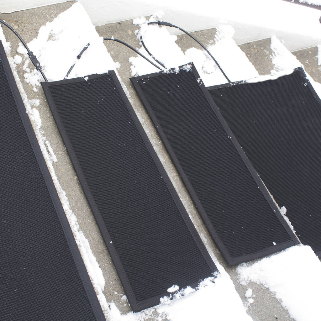 Heated Snow Melting Stair Mat 11x22 W x 3 ft L Connectable V71287