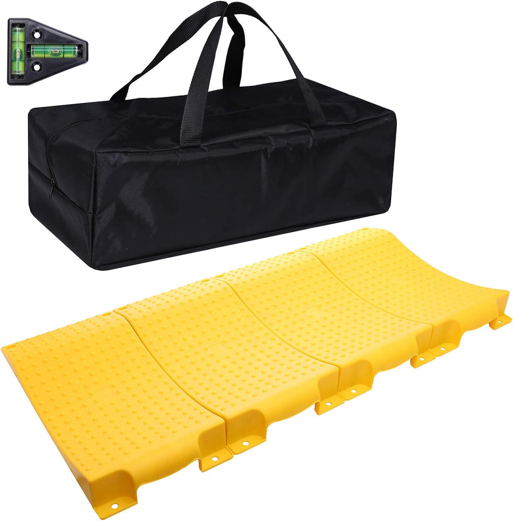 4 Pack Yellow Tire Saver Ramps with Carrying Bag S8270