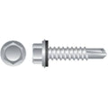 Zinc Plated Self-Drilling Screws with Bonded Washer 500ct J29268