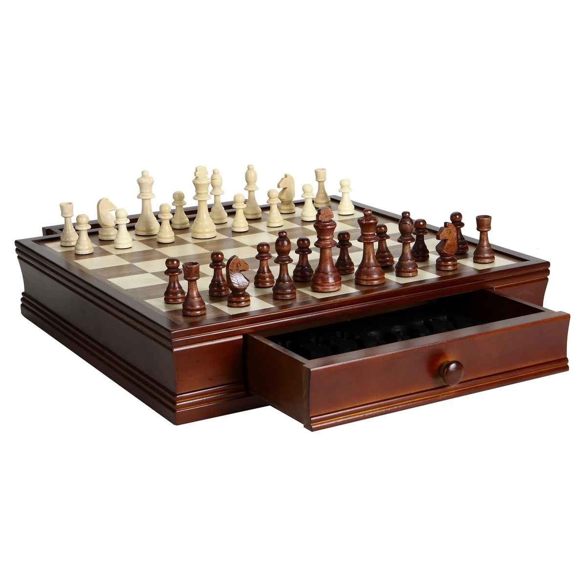 Wood Chess and Checkers Set T86569