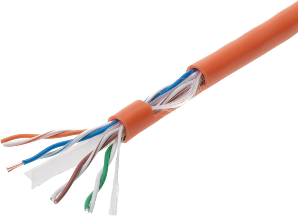 1000ft CAT6 Solid Cable 550Mhz UTP 23AWG Network Wire Bulk Blue Q593911