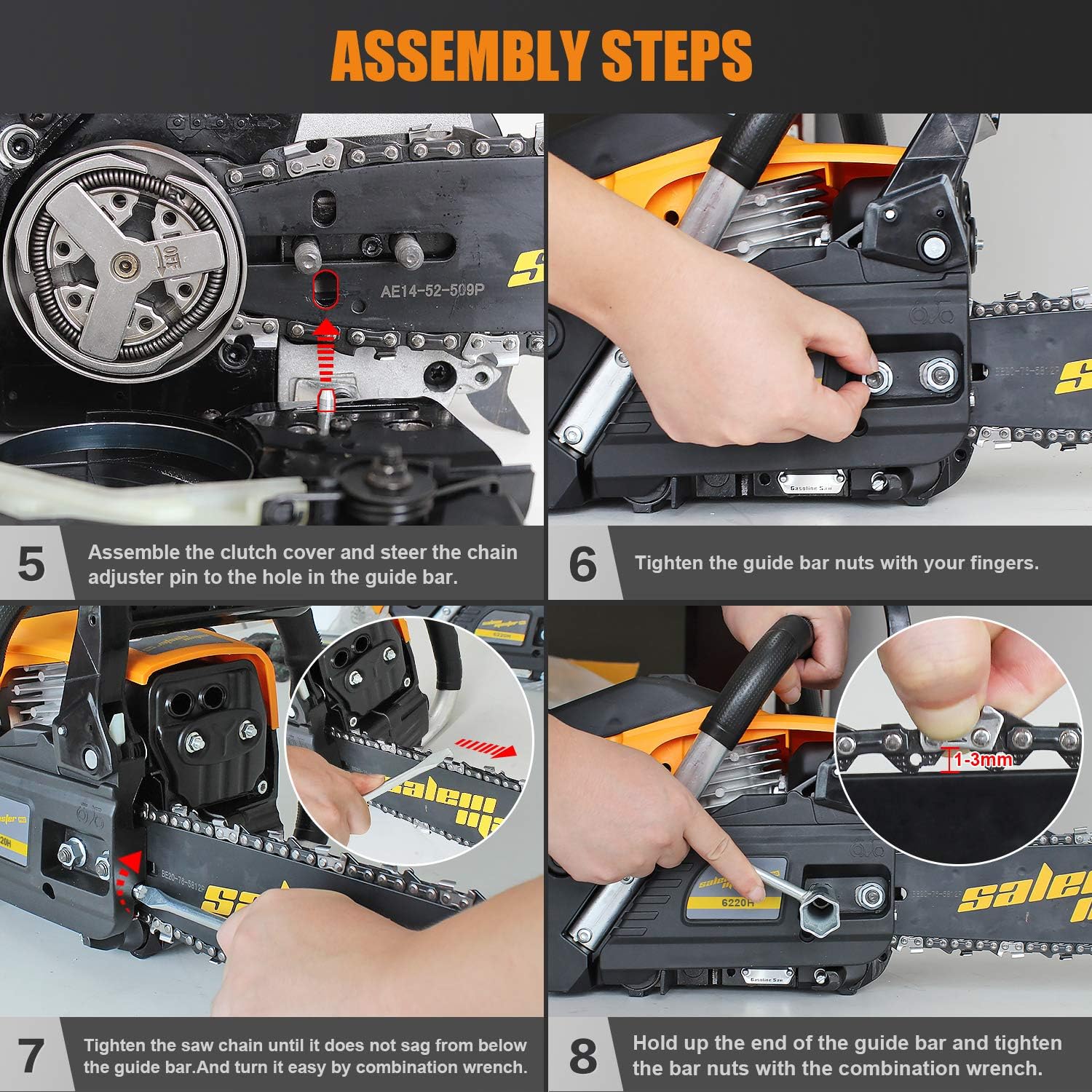 62CC 20-Inch Gas Chainsaw T4116