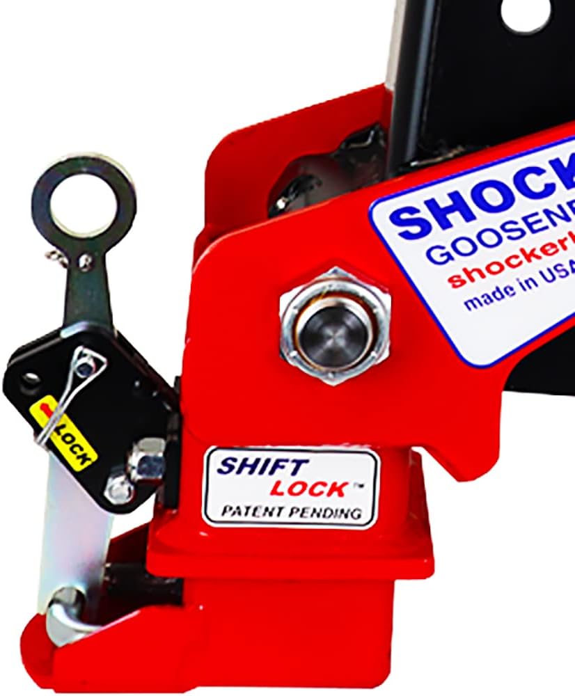 Gooseneck Air Hitch & Coupler, Square 4 Straight Pin 30K Coupler 9 Offset W5412