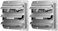 14 Inch Shutter Exhaust Fan Aluminum, 1650RPM, 1000 CFM, 2-Pack, Silver L49917