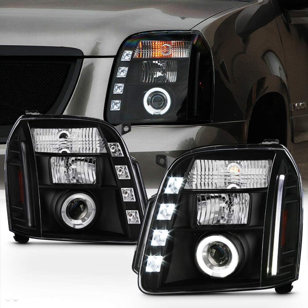 Black Housing Projector Headlights Headlamps Assembly A630772