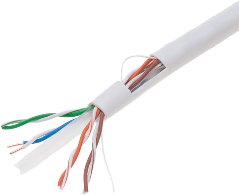 1000ft CAT6 Solid Cable 550Mhz UTP 23AWG Network Wire Bulk Blue Q593911
