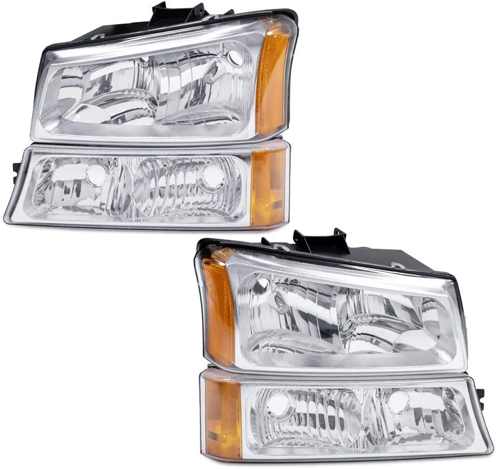 Replacement Headlight Assembly Bumper Lights (Clear Reflector) E15062