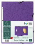Violet Pack of 10 Elastic Folders A4 H652