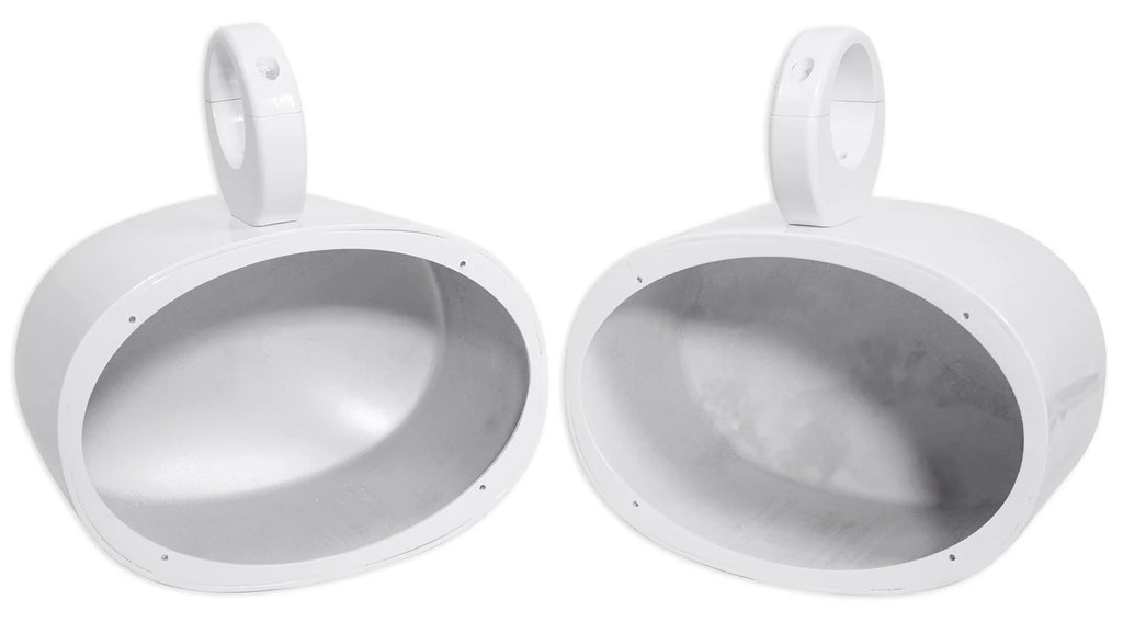 6x9" White Aluminum Wakeboard Tower Speaker Pods G3533