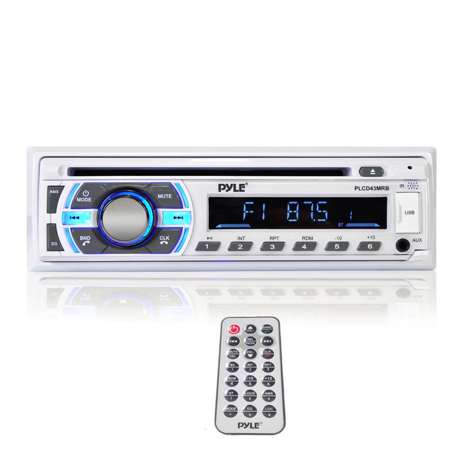 Single DIN Marine Bluetooth Stereo Receiver CD Player 4 Pack Y812