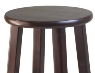 Antique Walnut 2pc Bar Stool Set I140