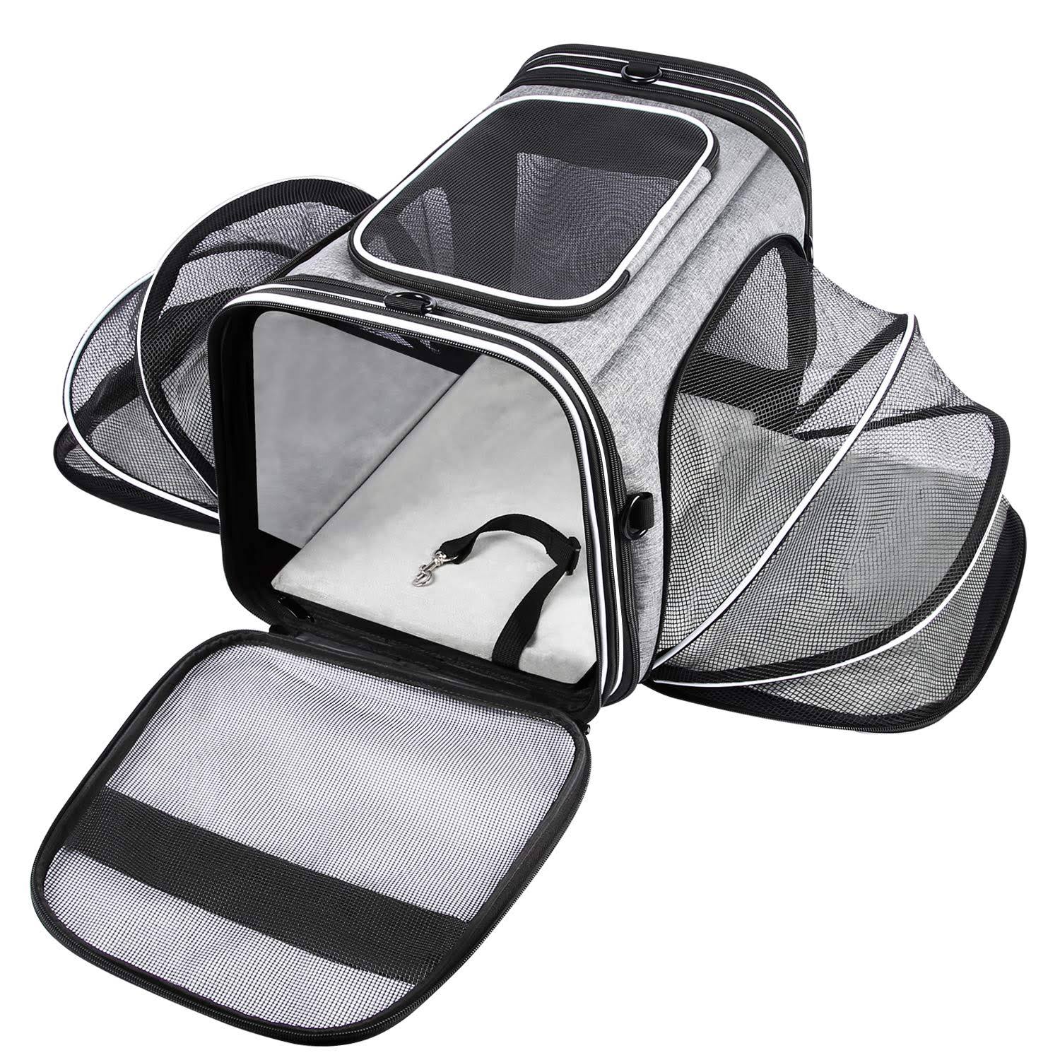 Soft Sided Pet Carrier Top Loading Large Travel Cats Carrier Collapsible L923