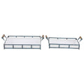 Set of 2 Blue Metal Farmhouse Tray K5309