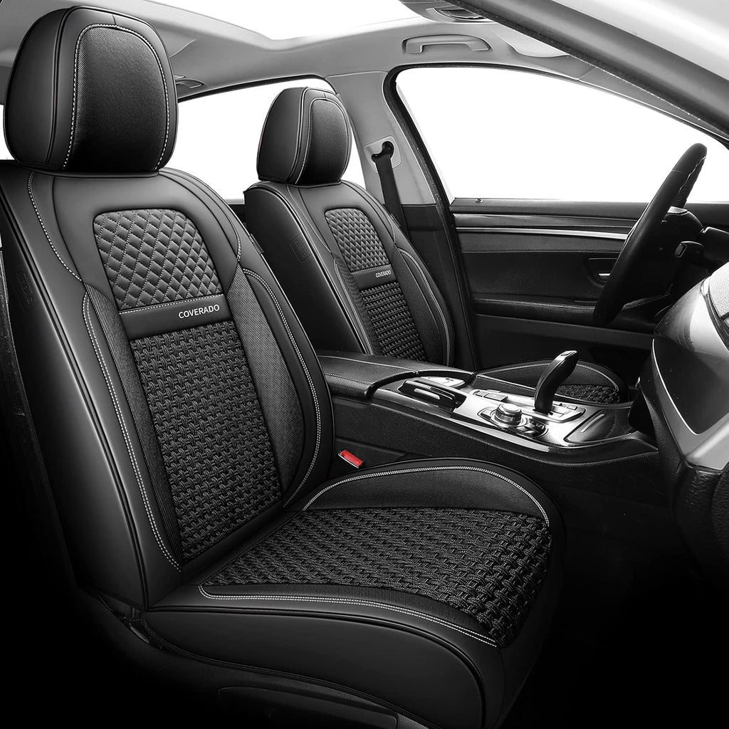 Faux Leather Waterproof Full Set Auto Seat Covers O3271