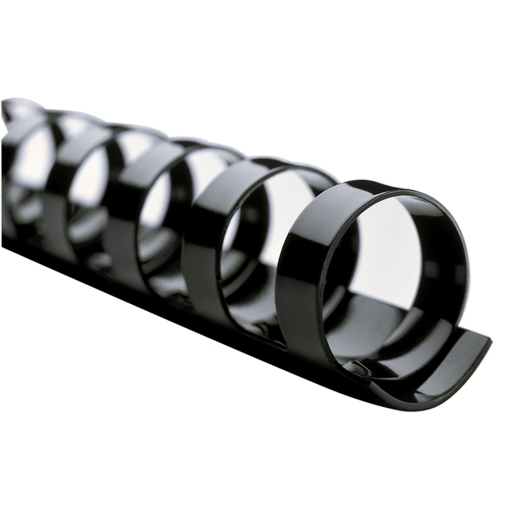 Black 1/2" Binding Combs, 90-Sheet Capacity, Pack Of 100 A7567