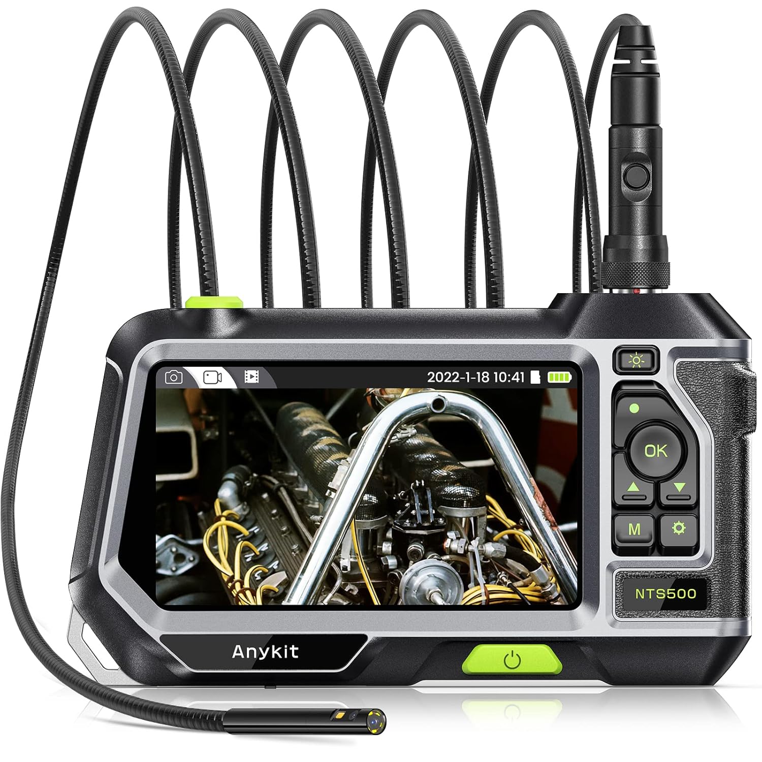 5.5mm 1080P HD Dual Lens Borescope Inspection Camera with Lights P52968