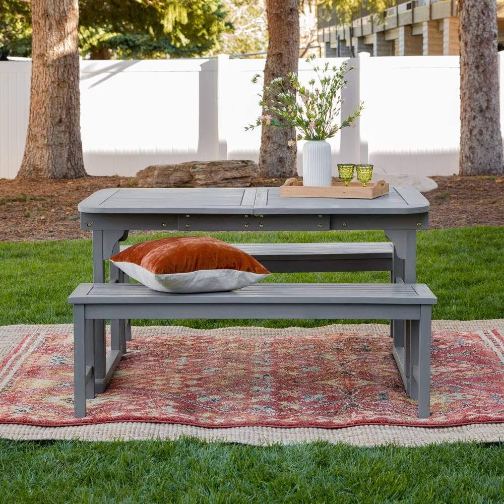 3-Piece Acacia Patio Dining Set X91176