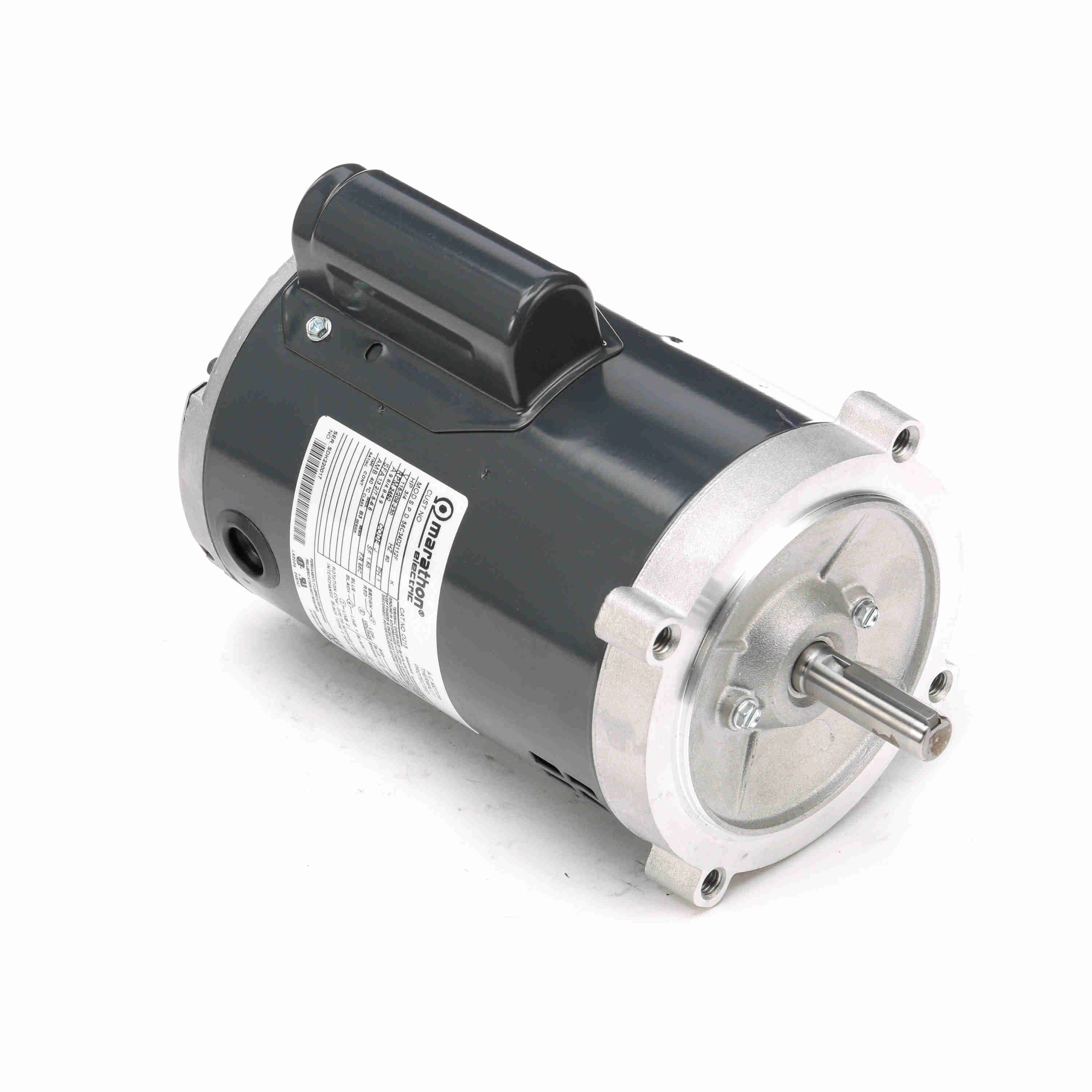 Oil Burner Motor, Single Phase Capacitor Start, 3/4 HP, 3600 RPM, 115/208-230V B412