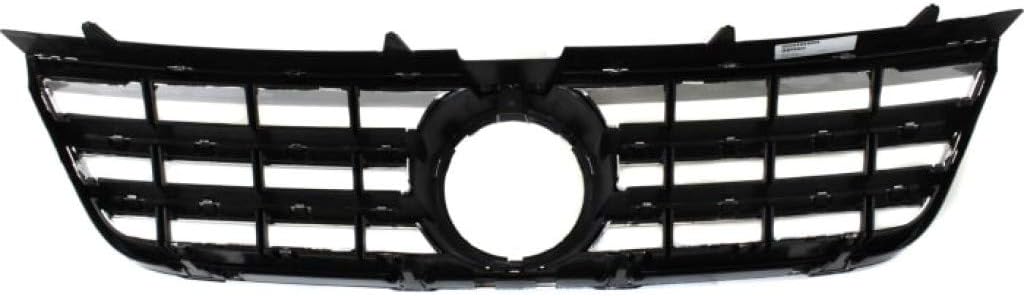 Chrome Shell Textured Black Insert Grille Assembly F29051