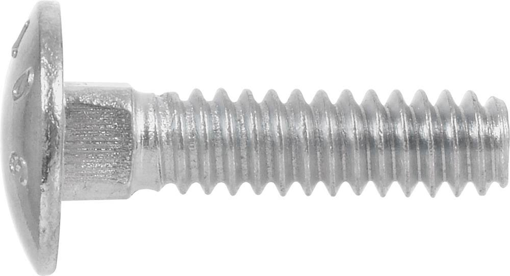 1/4-in x 5-in Zinc-Plated Coarse Thread Carriage Bolt X61190
