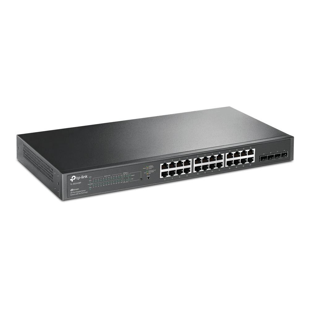 28-Port Gigabit Smart Switch with 24-Port PoE+ Q188