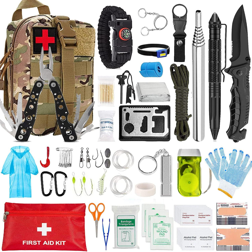 Survival First Aid Kit with MOLLE Pouch C56022