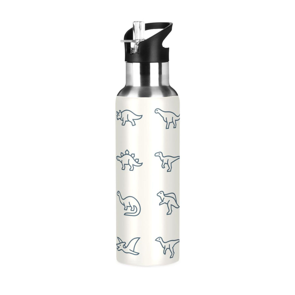 Stainless Steel Water Bottle with Straw Lid Vacuum Insulated Leak Proof Flask 20 OZ I772