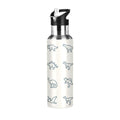 Stainless Steel Water Bottle with Straw Lid Vacuum Insulated Leak Proof Flask 20 OZ I772