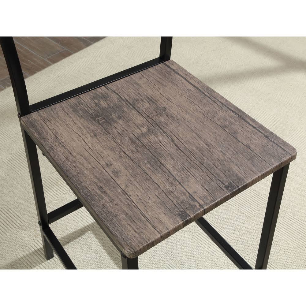 Rustic Brown Metal 5-Piece Counter Set U986178