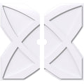 32x22OD x 3x22ID x 11x22C x 1x22P PVC Contemporary Ceiling Medallion I1994
