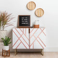 Brown Art Deco Accent Cabinet Q94242