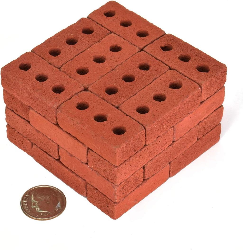 Mini Red Bricks, 1:6 Scale (160 Pack) Pack of 2 Z178915