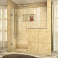 Brushed Nickel Hinged Shower Door Y153926
