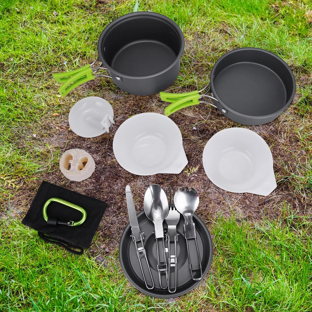 15 Pcs Non Stick Camping Cookware Set L9872