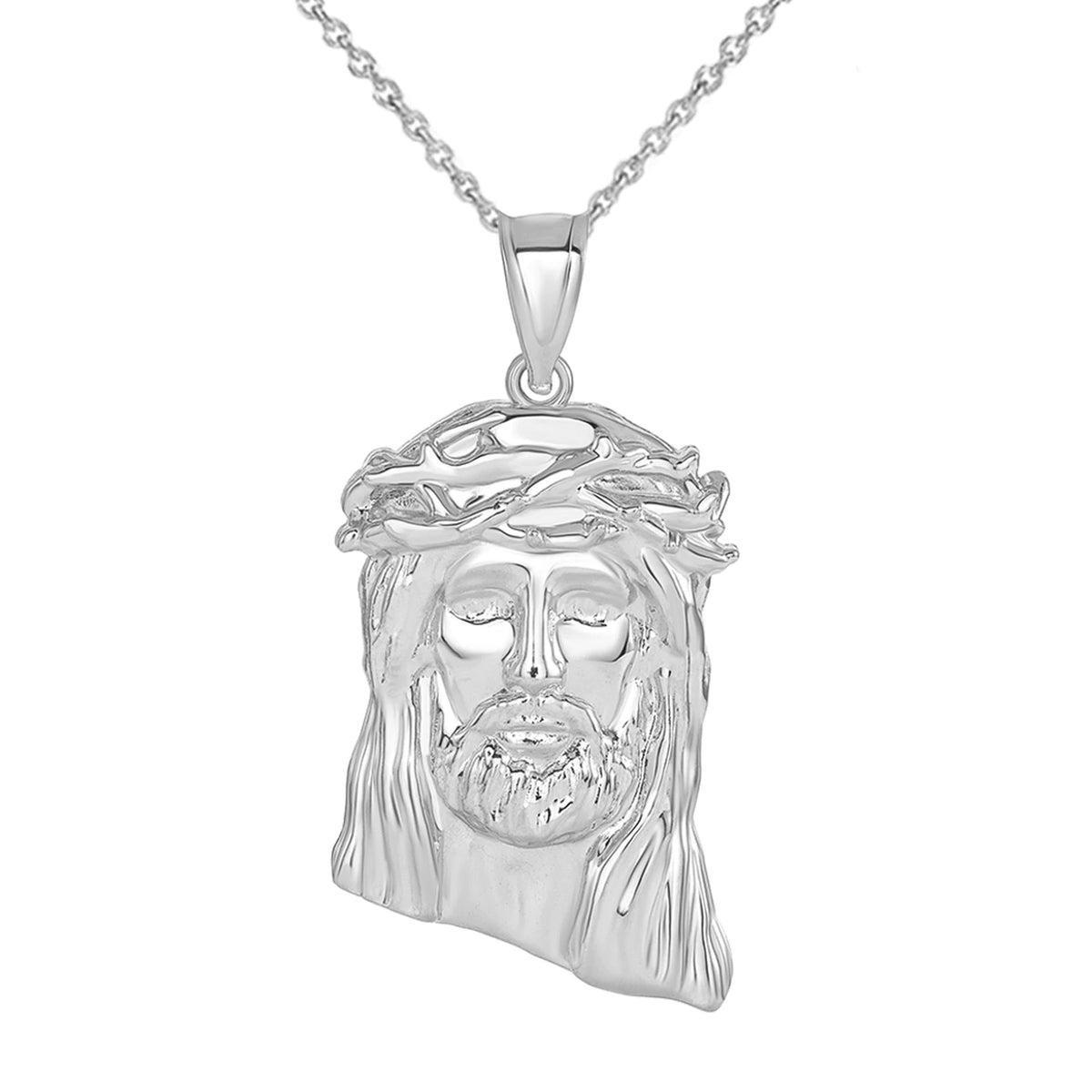 Sterling Silver Pendant Necklace (1.54 IN) S27103