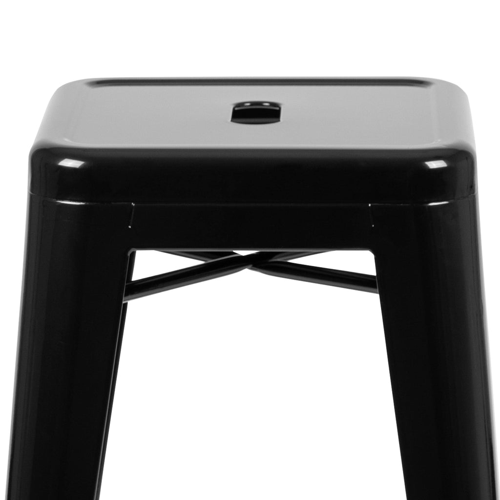 4 Pack 30x22 High Metal Stackable Bar Stool H487