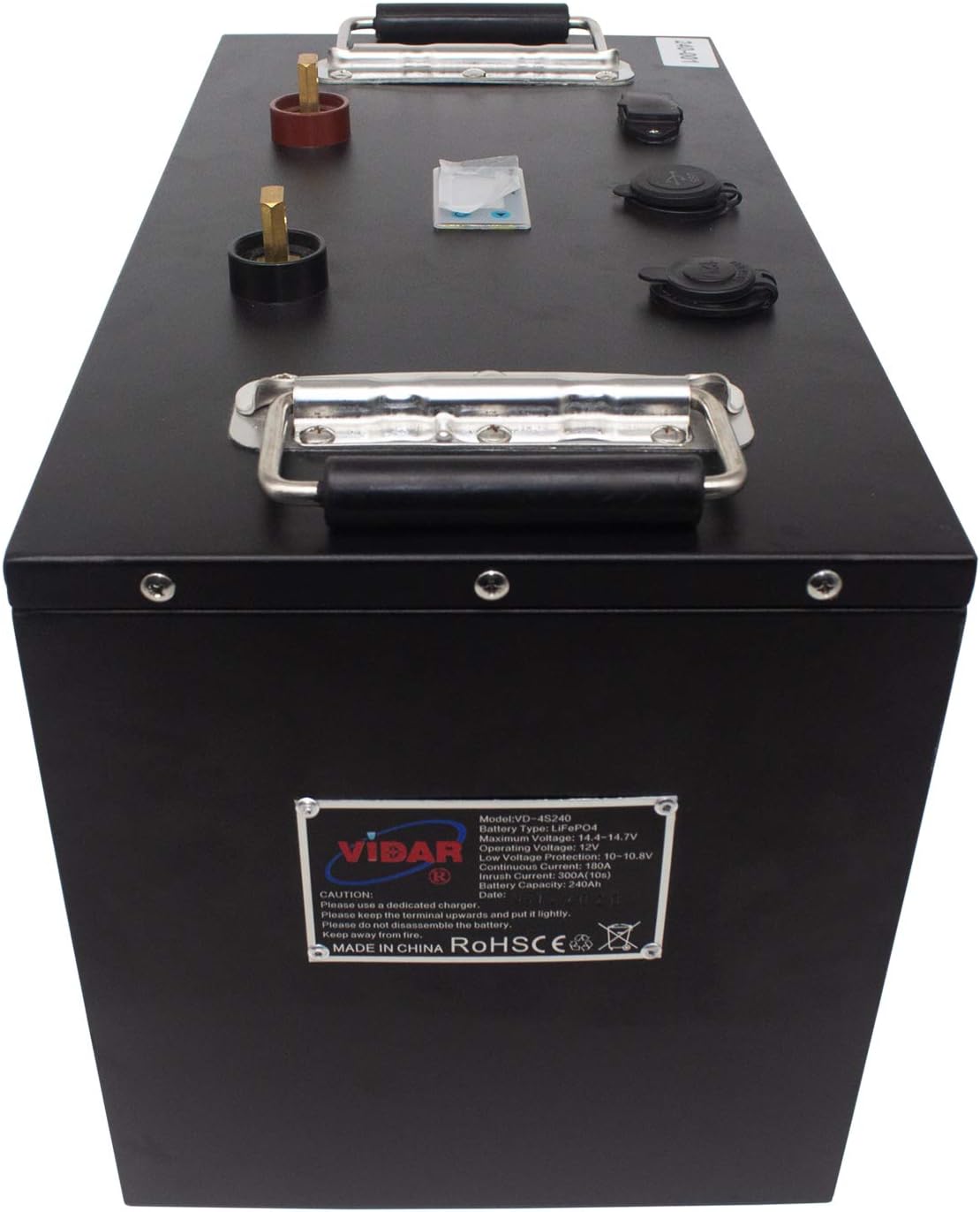 12V 120Ah LiFePO4 Deep-Cycle Battery with Built-in BMS H28362