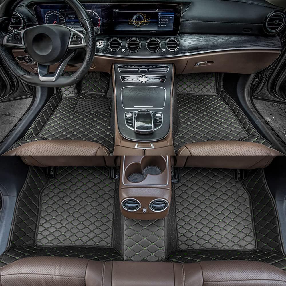 Car Floor Mats for Toyota Tundra 2001-2022 All Weather Non-Slip Leather Floor Liners K891669