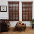 Cut-to-Width Dark Oak 2in. Cordless Faux Wood Blind G63853
