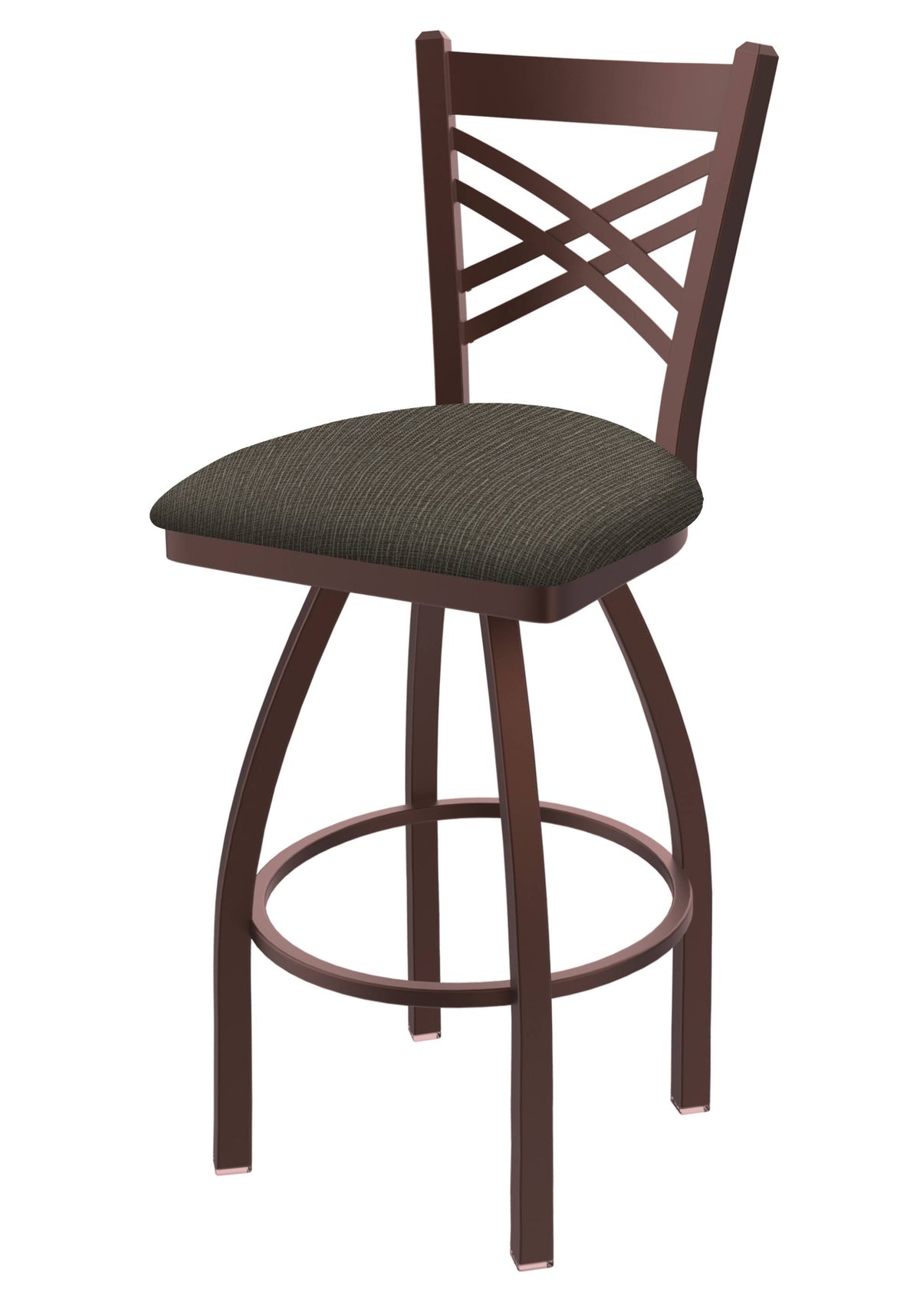 30x22 Catalina Bronze Swivel Stool with Axis Willow Seat F71202