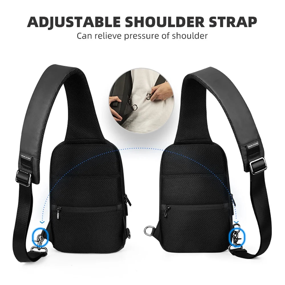 TSA Lock Crossbody Chest Shoulder Bag T98865