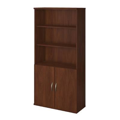 5 Shelf Standard Bookcase with Doors V7795