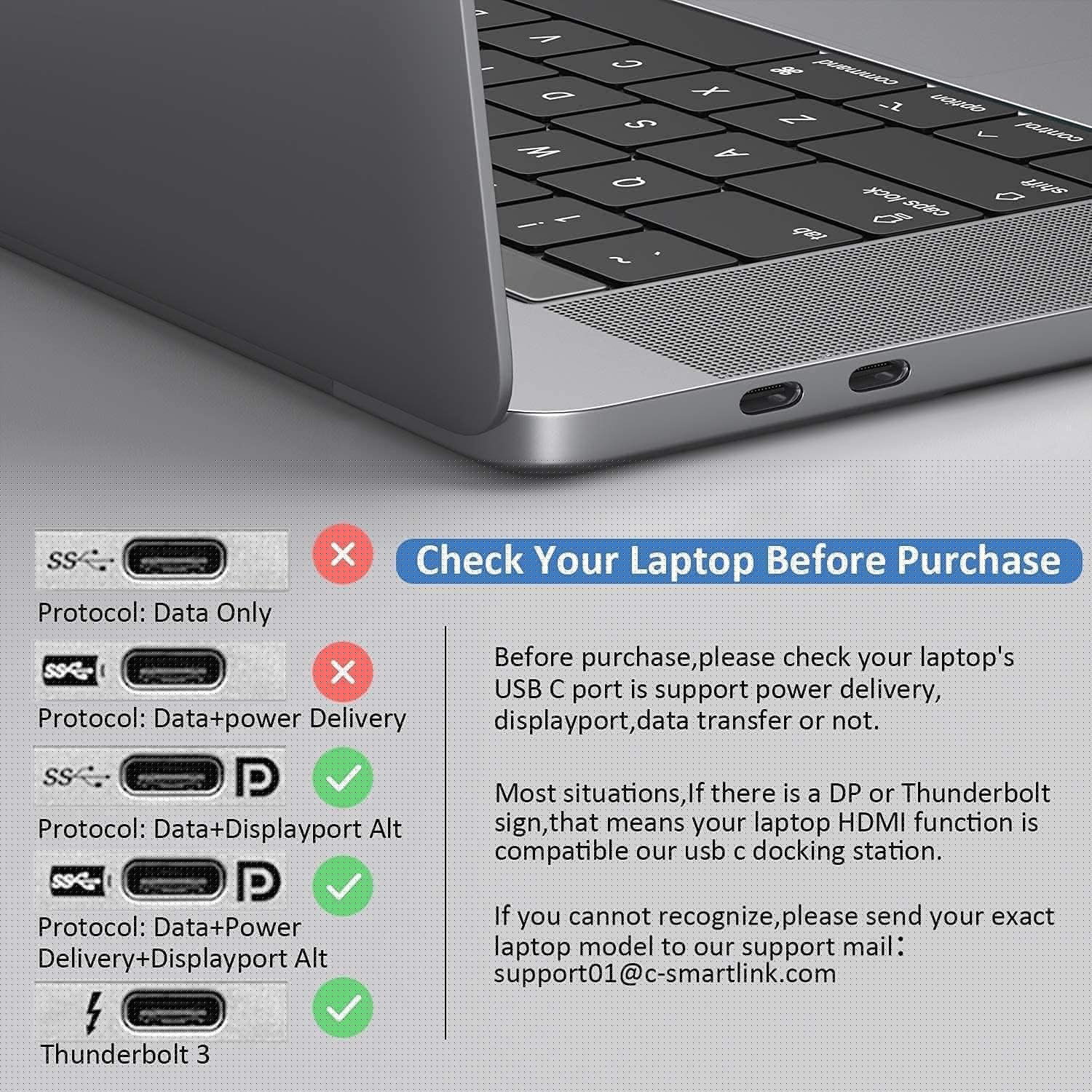 USB C Docking Station Dual Monitor, 9 in 1 USB C Hub, Ethernet, 2 USB 3.0, 1 USB 2.0, SD/TF Card Reader, 100W PD, Pack of 2 V54599
