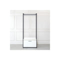 Wood and Metal Walk-in Closet with One Drawer X968