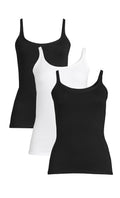 3-Pack Women's Shelf Bra Cami Tank Tops D53958
