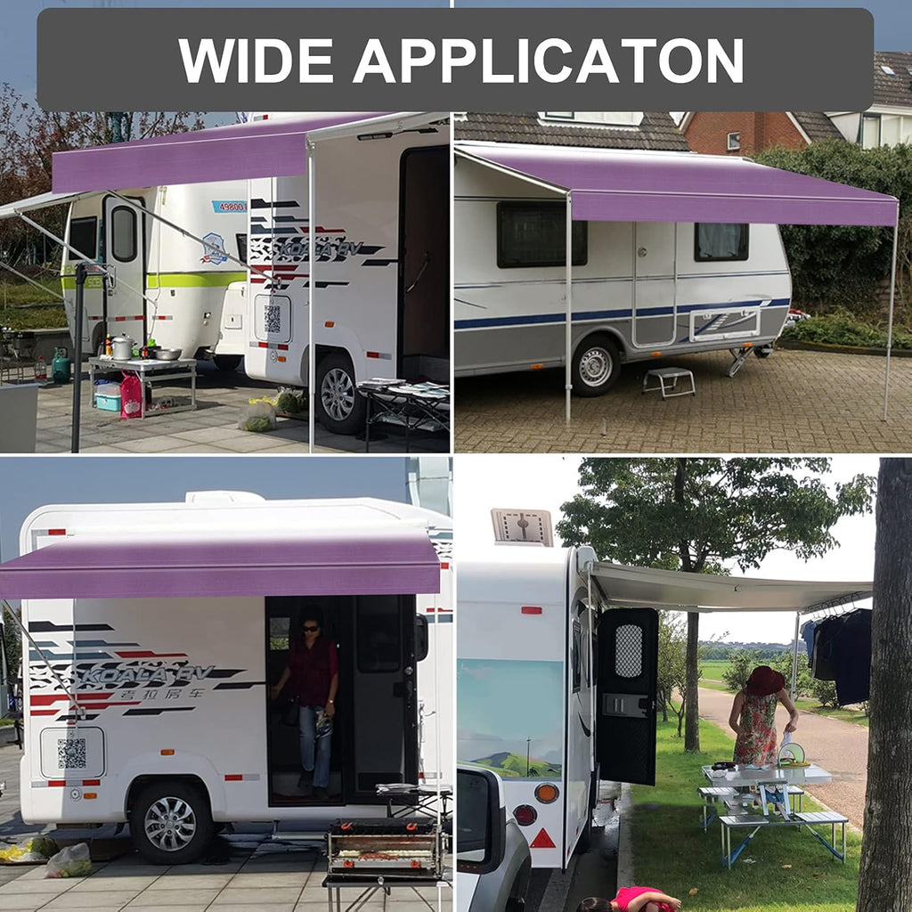 RV Awning Fabric Replacement Waterproof Vinyl Shade Screen 16' V780