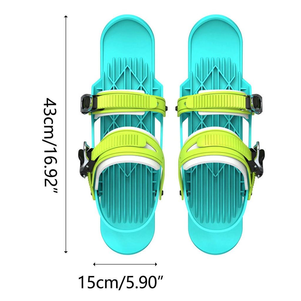 Mini Short Ski Skates Attach to Skis Boots T597