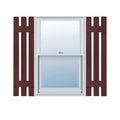Bordeaux Red Vinyl Board and Batten Shutters Pair S170550