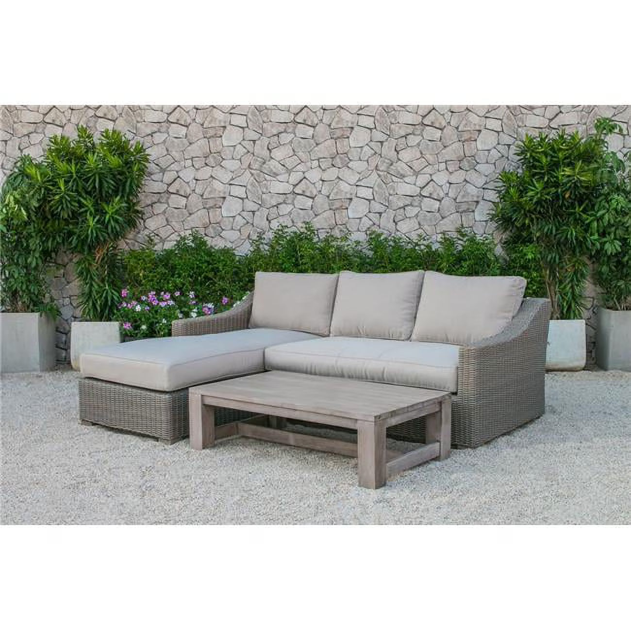 Outdoor Wicker Sectional Sofa Set G112