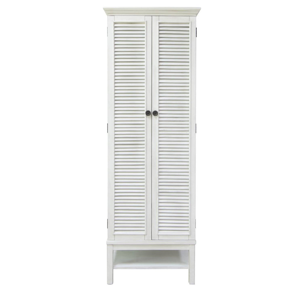 White 2 Door Tall Storage Cabinet J372